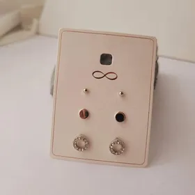 پک گوشواره سه تایی کیوت دایره و گوی
