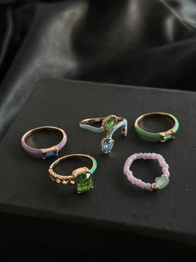 پک انگشتر رنگی
