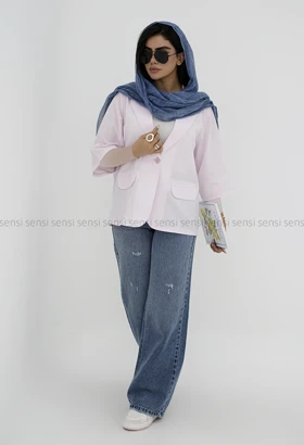 شلوار جین زنانه وایدلگ کد1006589