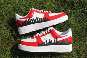 کفش اسپرت کاستوم کتانی با طرح نایک Vista ایرفورس nike air force کد 66635