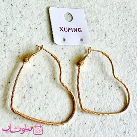 گوشواره زنانه ژوپینگ مدل قلب بزرگ کد 6991