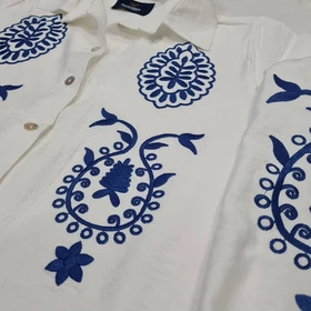 پیراهن مجلسی گلدوزی شده