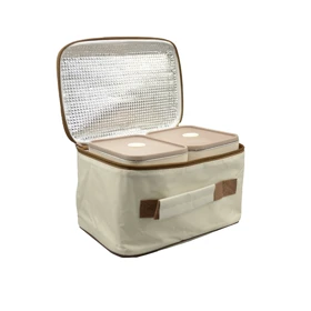 ظرف غذا لانچ باکس سه قلو مدل Tri Pack ظرفیت 3.6 لیتر به همراه کیف