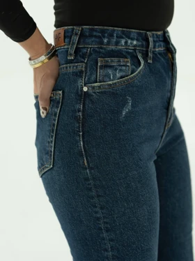 شلوارجین زنانه مدل راسته کمرکش شناسه71483