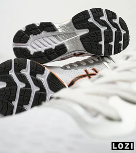 کتانی بزرگ پا طوسی نارنجی ASICS GEL-KAYANO 27