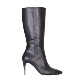 بوت بلند زنانه پاشنه‌دار میدال مشکی_کد 3865