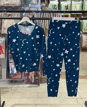 بلوز شلوار زنانه طرح ماه و ستاره کد 1201-15