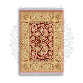 *جدید* فرشینه از جنس پارچه شانل مخمل ترک طرح فانتزی برند دفه کد 1287