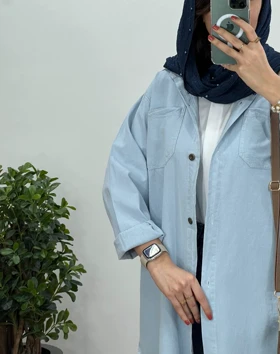 مانتو بلند لینن غنچه