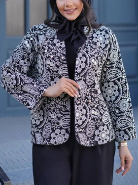 کراپ کت هندی گلدوزی کد 1102