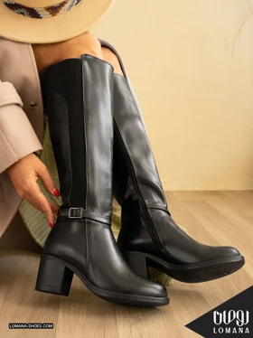 بوت بلند پاشنه سگک دار لومانا - کد 2479