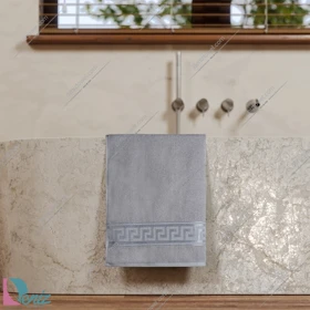 حوله استخری طرح رومی رنگ طوسی