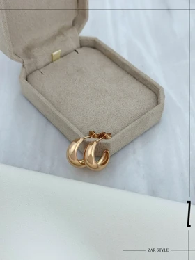 گوشواره هلال ماه آینه‌ای