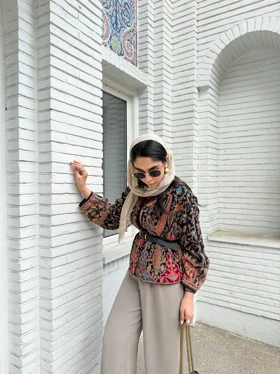 کت تک‌رنگ هندی نخ‌ابریشم