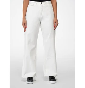 شلوار کتان بگ قد 110 زنانه مدل CL3210