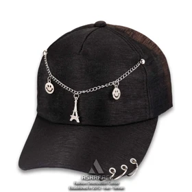 کلاه کپ پیرسینگ دار مدل ایفل Baseball Cap HA73