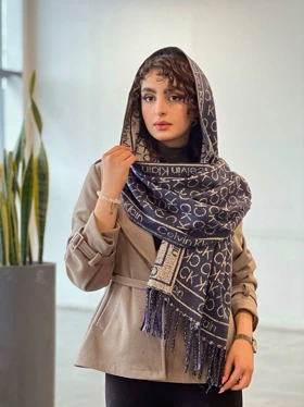 شال موهر کلوین (سرمه ای)