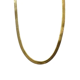 گردنبند زنانه ماری مدل زرین ژوپینگ رنگ ثابت طلایی ضد حساسیت