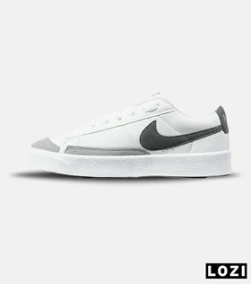 کفش نایک مردانه و زنانه سفید طوسی Nike Blazer Low 77 مدل 6925
