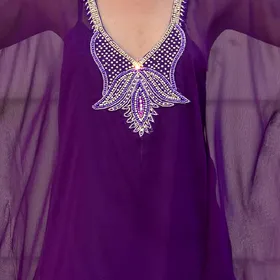لباس ساحلی حریر سنگ دوزی