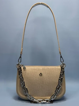 کیف دوشی زنانه الفا ALFA کد 7033 (نسکافه ای)