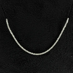 گردنبند نقره زنانه مدل خاویاری