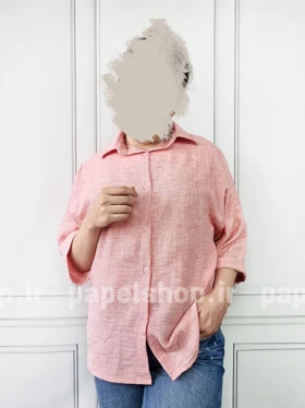 شومیز مانتویی جلو دکمه دو نخ