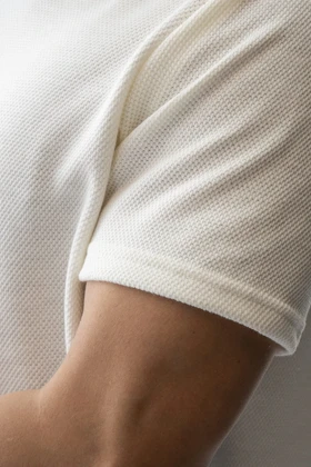 تیشرت آستین کوتاه ژاکارد بیسیک مردانه