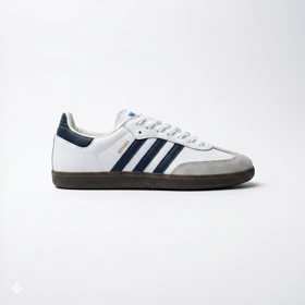 کفش کتانی آدیداس سامبا سفید سورمه ای کد 294981