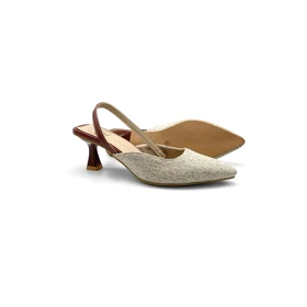 کفش صندل زنانه مدل sandal valentino - 0062_Creamy/Brown
