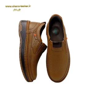 کفش طبی/روزمره مردانه بدون بند کلارک اصل گردویی