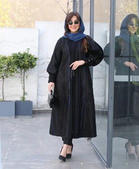 مانتو بلند ژاکارد عیدانه