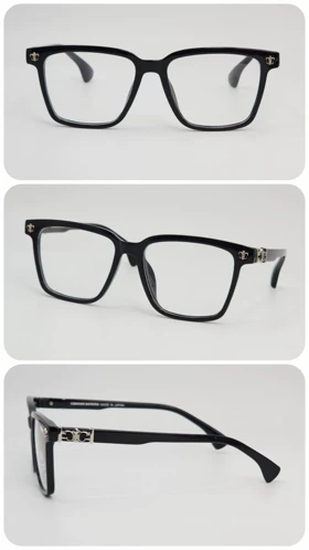 عینک آفتابی مردانه و زنانه کروم هارتز Chrome Hearts 8234-2 ضد اشعه UV400 (فریم مشکی عدسی‌ها بی‌رنگ)