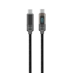 کابل شارژ نمایشگر دیجیتال USB-C به USB-C گرین گرین لاین مدل Digital Display ظرفیت 100 وات