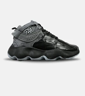 کفش کتانی ساق‌دار مردانه مشکی خاکستری Nike air jordan 23
