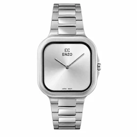 ساعت مچی مردانه انزو EC-1706AEG تمام سیلور مدل Enzo-10110-G