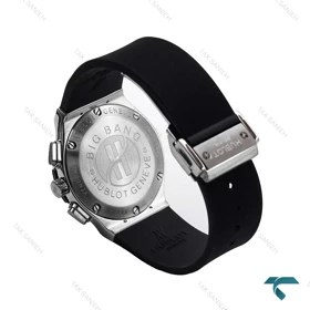 ساعت هابلوت زنانه سه موتوره سیلور صفحه سفید دورنگین Hublot-6191-L