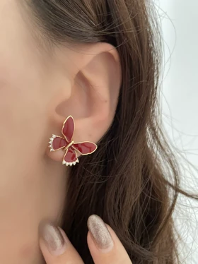 گوشواره میخی میناکاری-4