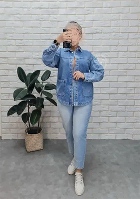 کت جین تیسا آبی روشن