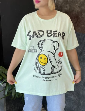 تیشرت لانگ طرحدار bear کد: 100219