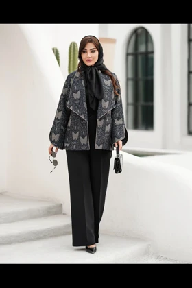 کت ژاکارد پروانه آستین حلال