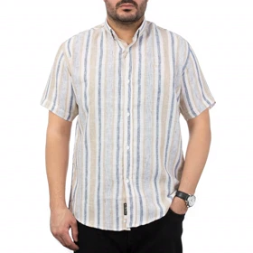 پیراهن آستین کوتاه کنفی مردانه تن کوک مدل 12111011