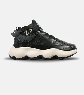 کفش کتانی ساق‌دار مردانه مشکی کرم Nike air jordan 23