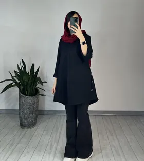 مانتو دکمه دار یکتا