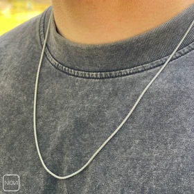 گردنبند نقره مردانه کد 0251235