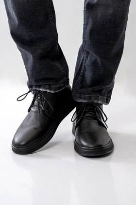 نیم بوت چرم طبیعی مردانه