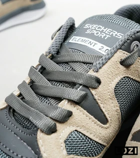 کفش کتانی طبی زنانه و مردانه طوسی کرم SKECHERS archfit v02