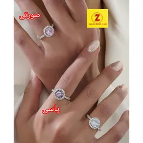 انگشتر نگینی زنانه طرح جواهر