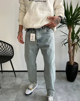 شلوار مام استایل ابی روشن یخی PULL & BEAR