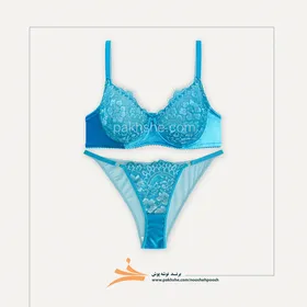 ست جکدار مخمل فیروزه ای فنردار برند نوشه پوش